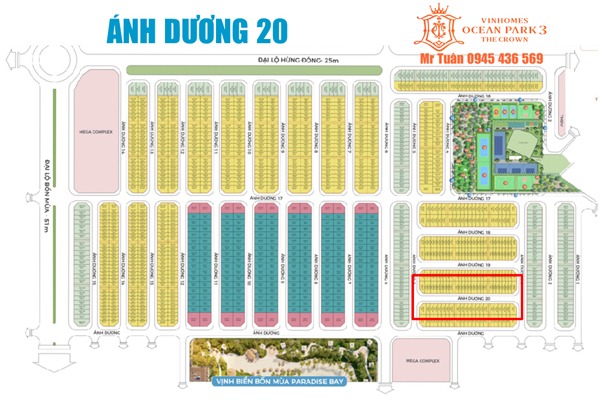 LIỀN KỀ 64m2 (4x16) | ÁNH DƯƠNG 20-04 ÁP GÓC